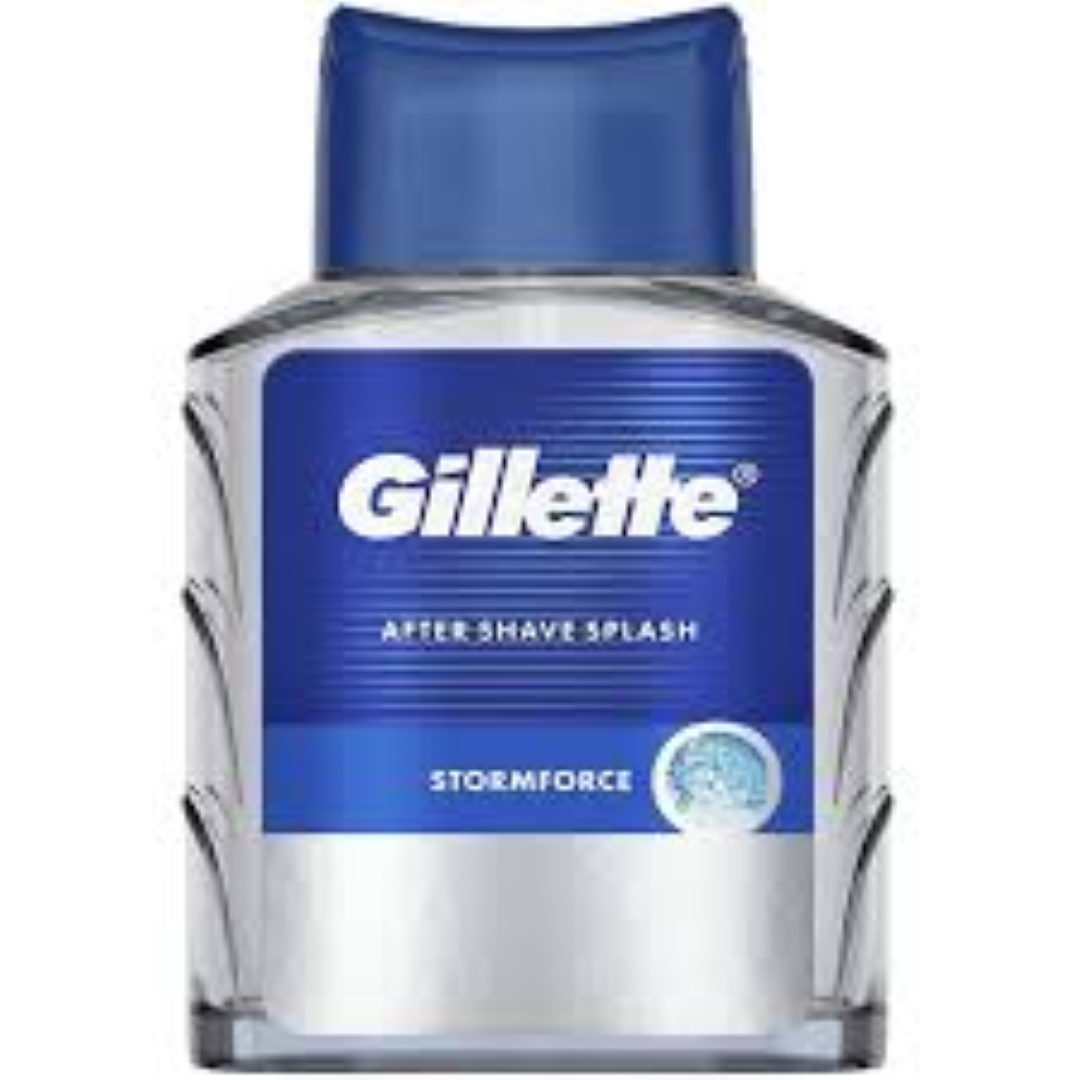 GILLETTE AFTERSHAVE SPLASH STORMFORCE 100ML